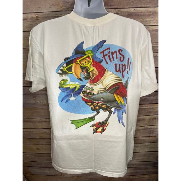 Caribbean Soul XL White Vintage 1998 Parrot Graphic Tee Made in USA - Picture 2 of 12